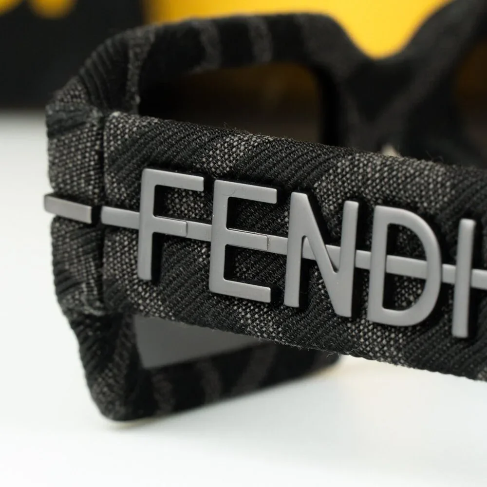 Fendi Men Sunglasses FE40074U FENDIGRAPHY 05A Grey Monogram Rectangle BRAND NEW
